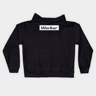 SUPER LOGO WORKER Kids Hoodie